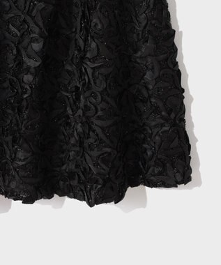 GRACE CONTINENTAL テープ刺繍レーススカート ブラック