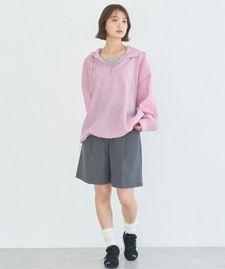 earth music&ecology アノラックフーディ Pink