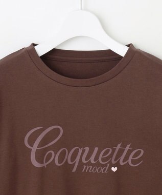 Feroux レタード カットソー ダークブラウン系