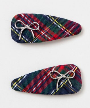 WEGO L2Pパテッドリボンパッチンピン グリーンチェック1