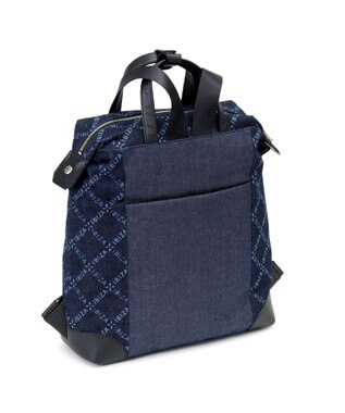 IBIZA バケーロ　ロゴデニム　リュック 紺