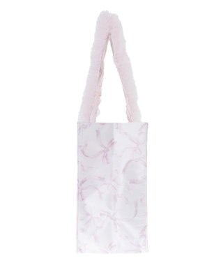 Maison de FLEUR ピンクマニアフリルスクエアトートMバッグ Light Pink