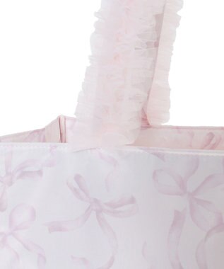 Maison de FLEUR ピンクマニアフリルスクエアトートMバッグ Light Pink