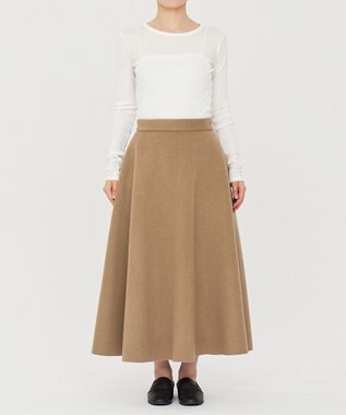 uncrave リバー フレア スカート（uncrave STANDARD） ベージュ