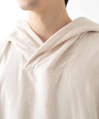 UCHINO エアリータッチ ポケット付サウナポンチョ ベージュ