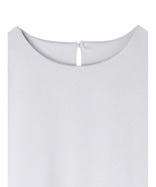 Green Parks マジョリカ袖ドッキングワンピース Gray