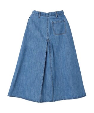 CRAFT STANDARD BOUTIQUE Ａライン４ＷＡＹデニムスカート Light Indigo
