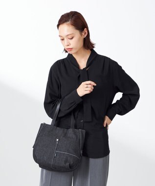 Y'SACCS デニムトートバッグ　Sサイズ ブラック【WEB限定カラー】