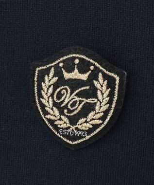 23区 【洗える】コンパクトコットンポリエステル カーディガン ネイビー系