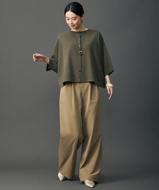 自由区 【長さ調節可・ワンポイントアイテム】アクリルメタルコンビ ネックレス マットゴールド