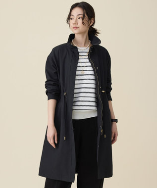自由区 S コットンナイロンタッサースタンドカラー コート