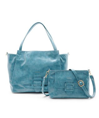 MioFIRANO バックル付きトートバッグ＆ショルダーバッグセット 2WAY A4サイズ対応　FIRANO フィラノ BLUE