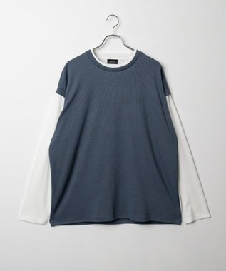 WEGO フェイクレイヤードベストT（LS） ネイビー