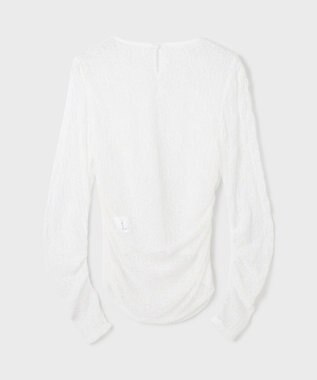 GRACE CONTINENTAL シアーレースカットトップ ホワイト