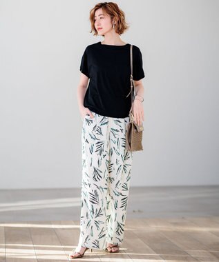 23区 【新色追加/VERY5月号掲載】レーヨンポリエステルストレッチ プルオーバー ニット ネイビー系