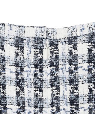 BEIGE， BERYL / ファンシーツイード Iラインスカート Navy Mix