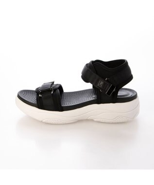 ing <ing>厚底スポーツサンダル ブラック