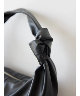 AMERICAN HOLIC ハンドルデザイン合皮BAG Black