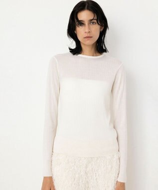 【Nave・手洗い可】リュクスウール クルーネックニット