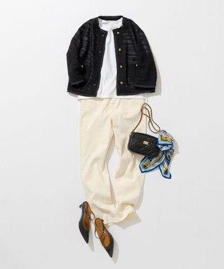 23区 【洗える】23区DENIM ボーイズテーパード パンツ ホワイト系