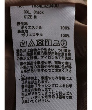 earth music&ecology ステンカラーコート（チェック） Check