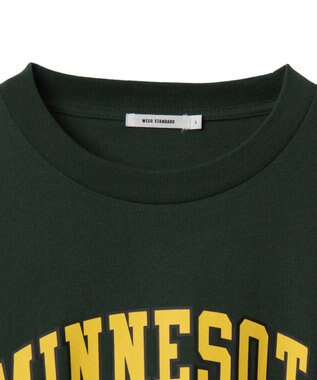WEGO 【ユニセックス着用ITEM】カレッジロゴプリントT（SS） ダークグリーン