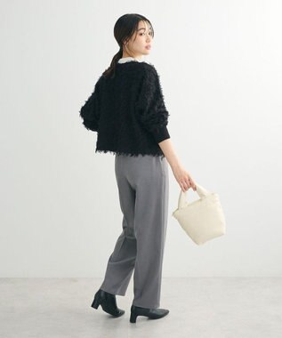 Green Parks フリンジニットカーディガン Black