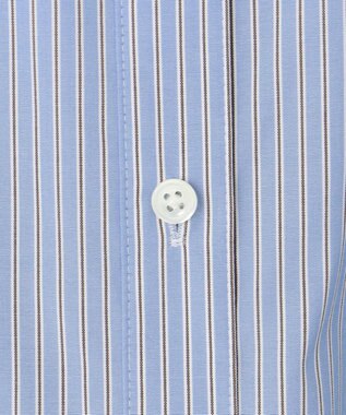 J.PRESS LADIES 【洗える・接触冷感・UVケア】エステネージュ シャツ ワンピース ブルーストライプ系