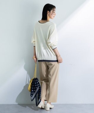 Green Parks アンチピリング前後２Ｗａｙニットカーディガン Ivory