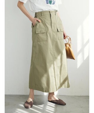 CRAFT STANDARD BOUTIQUE デザインポケットワークスカート Khaki