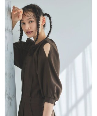 Green Parks ■ＥＳＣＡＲ　ショルダースリットオールインワン Brown