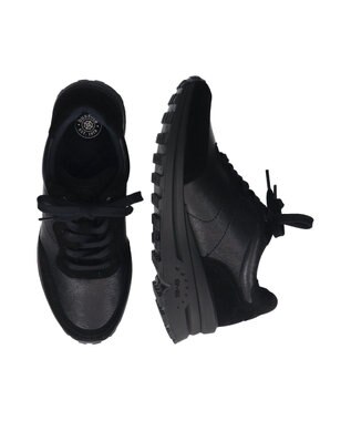 INTER-CHAUSSURES 【BUSSOLA】ヒールアップスニーカー ブラック