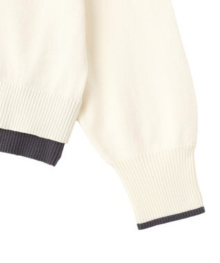 Green Parks アンチピリング前後２Ｗａｙニットカーディガン Ivory