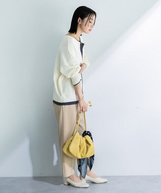 Green Parks アンチピリング前後２Ｗａｙニットカーディガン Ivory