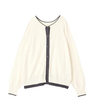 Green Parks アンチピリング前後２Ｗａｙニットカーディガン Ivory