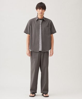 UNFILO MENS TENNEN TOUCH ポケットシャツ【ギフトにもおすすめ】 チャコール