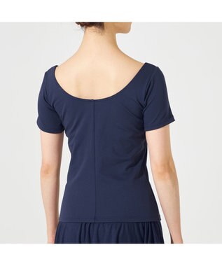 Chacott ハーフスリーブトップ ネイビー