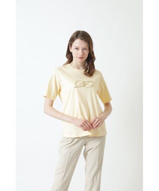 DAKS ロゴ スパンコール Tシャツ