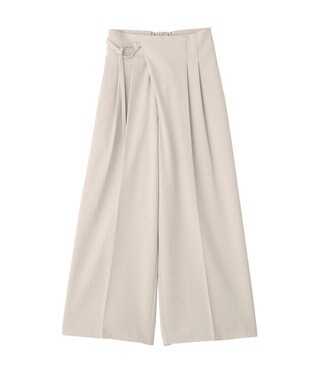 YECCA VECCA メタルベルトワイドパンツ Light Beige