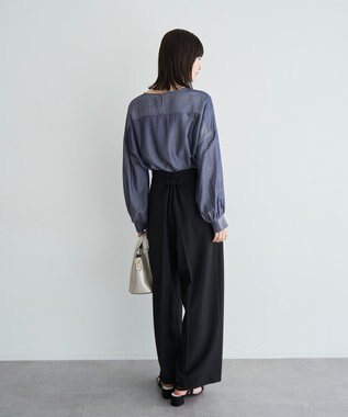 YECCA VECCA メタルベルトワイドパンツ Black