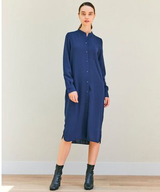 BEIGE， 【WEB限定】MANASLU / シャツワンピース Navy