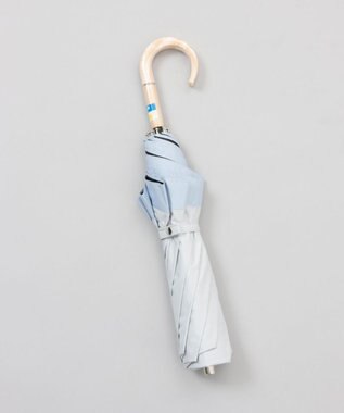 AURORA 【 BLAO（ブラオ）】サマーシールド 変形切継ぎ晴雨兼用傘(折りたたみ傘) シルバーグレー