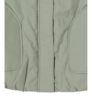 Green Parks 中わたスタンドカラーベスト Olive