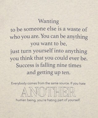 AMERICAN HOLIC メッセージロゴＴシャツ Oatmeal