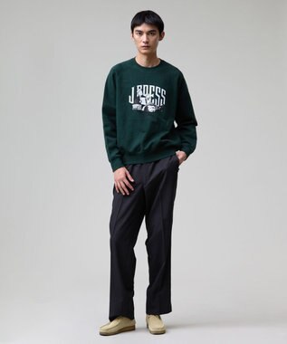 J.PRESS MEN 【AaronChang】【UNISEX】プリントスウェット シャツ グリーン系