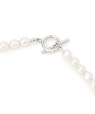 23区 【APPLAUDIR】ランダムバロックパール ロングネックレス シルバー系