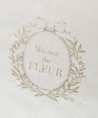 Maison de FLEUR 遮光&UV CUT 折りたたみ傘 Off White