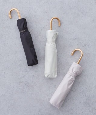 Maison de FLEUR 遮光&UV CUT 折りたたみ傘 Off White