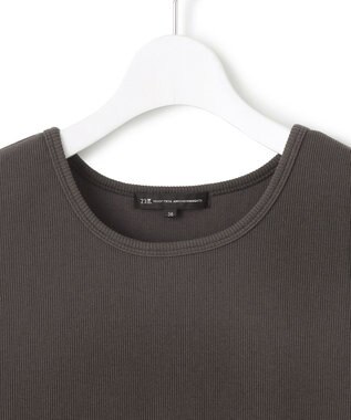 23区 L 【Oggi8月号掲載/洗える】ニットレイヤード ワンピース ダークブラウン系