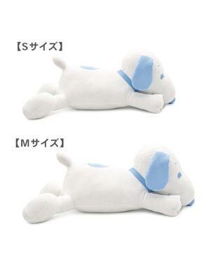 PET PARADISE スヌーピー 冷やし枕クッション M ホワイト×ブルー